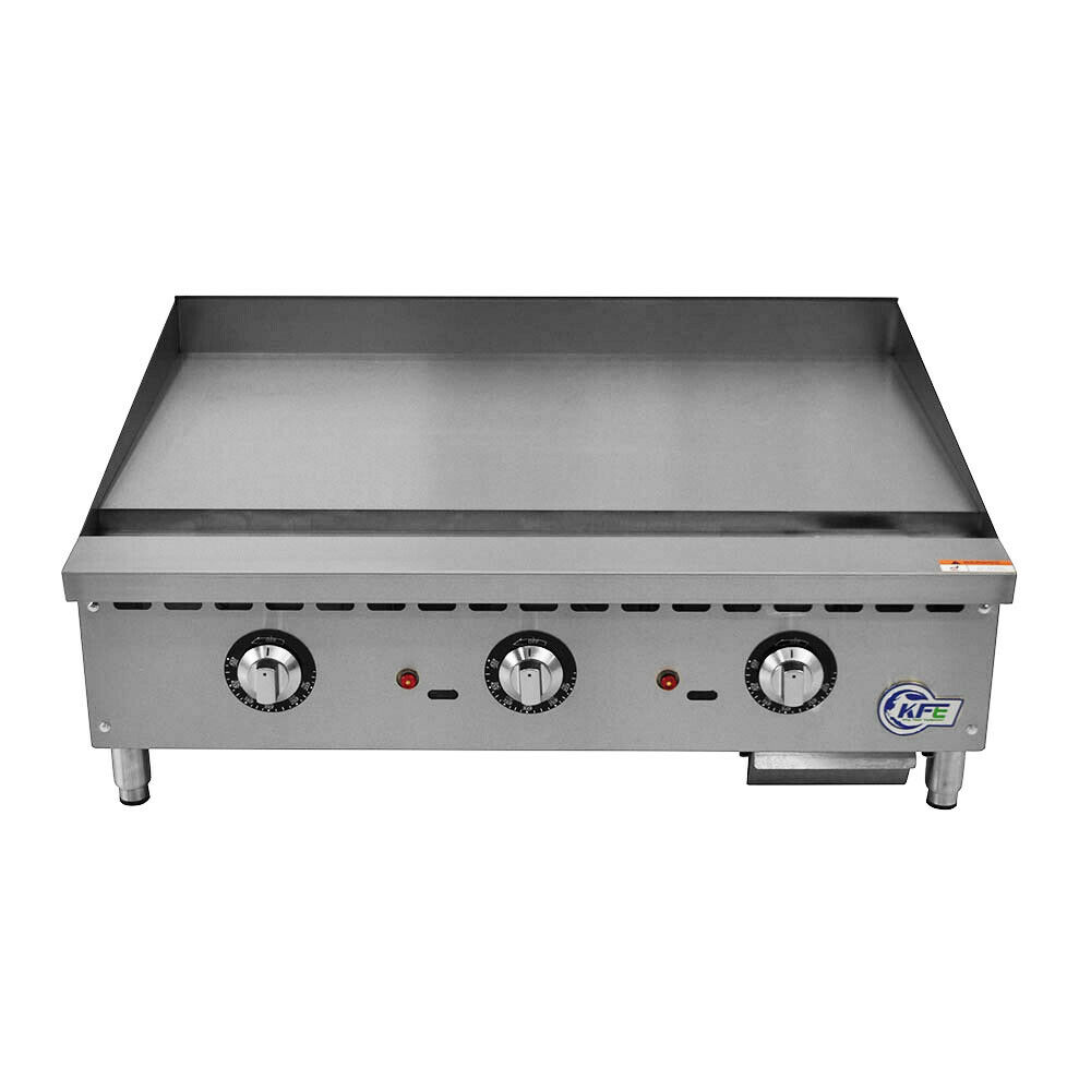 36 Commercial Countertop Gas Griddle With Thermostatic Controls 4332